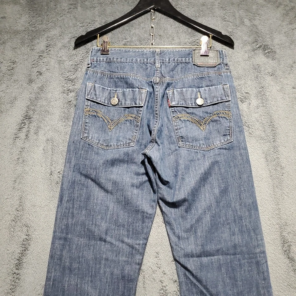 Levi's Girls 514 Slim Straight Leg Denim Blue Jeans Size 18 Regular W28 x L 28 - Image 3 of 4