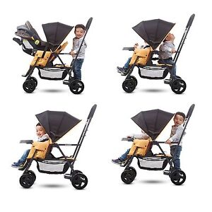 snap and go double stroller for infant and toddler