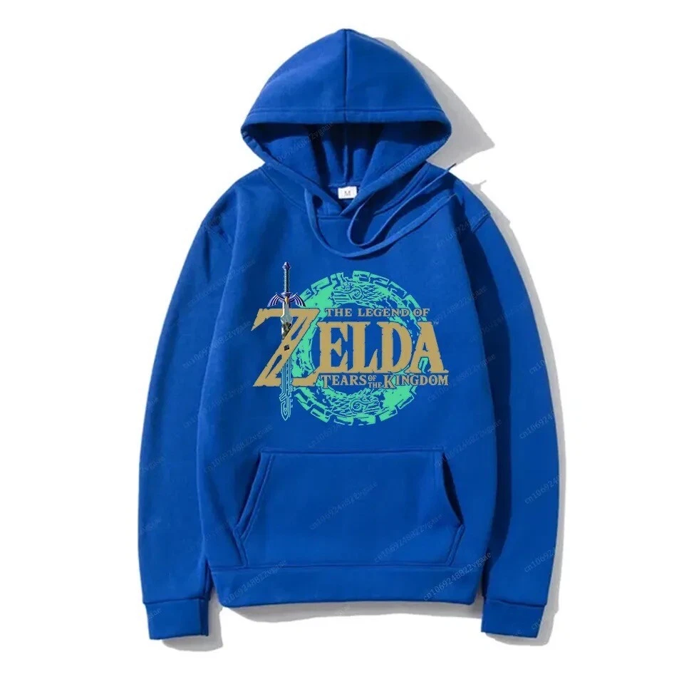 Felpa Con Cappuccio Zelda Breath of the Wild Game Streetwear Pullover Vestiti - Imagen 2 de 3