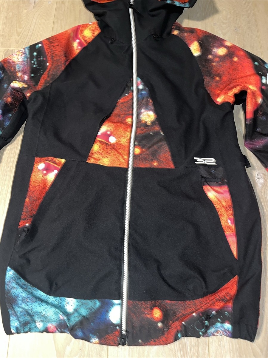 Brand New 32 Thirty-Two TM-3 Snowboard Jacket - BLACK ORANGE SZ S