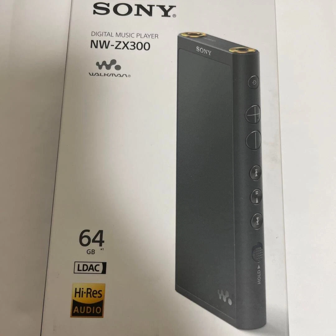 Sony NW-ZX300 Walkman 64GB Digital Audio MP3 Player Black Used Japan with Box