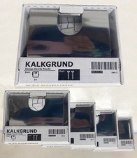 Ikea Kalkgrund Stainless Steel Toilet Paper Holder Chrome Wall Mount 002.914.76