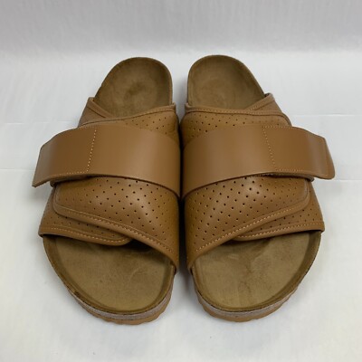 Birkenstock New w/ Box Kyoto Padded Puff Pack Cork Brown Leather