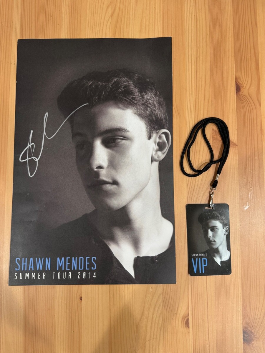 Original Shawn Mendes Summer Tour 2014 signed poster