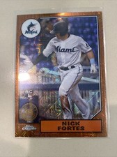 2022 Series 2 1987 Topps Chrome Base Orange #T87C2-4 Nick Fortes /25