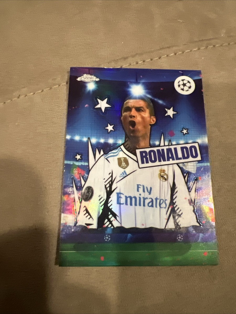CR7 Cristiano Ronaldo 2023-24 Topps Chrome UEFA #TF-8 Tifo