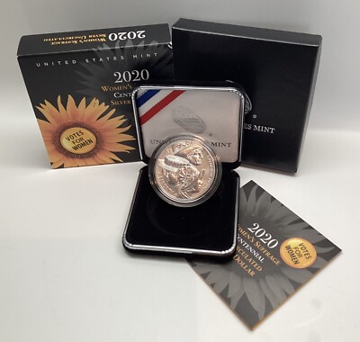 2020 U.S. Mint Women's Suffrage Centennial Silver Dollar Uncirculated Box/COA