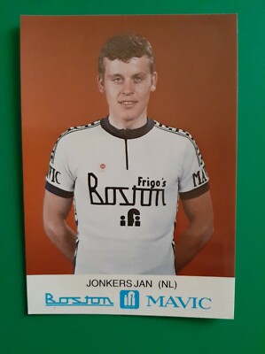 CYCLING cycling card JAN JONKERS team BOSTON IFI MAVIC 1980