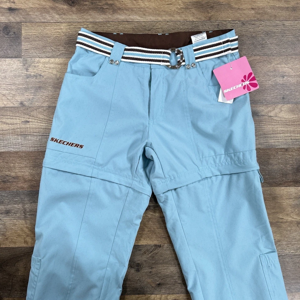 Pantalones Skechers Niñas 12 Verde Forrado Cinturón Convertible Exterior Poliéster Nuevos con Etiquetas Foto 2 de 4