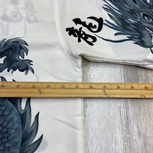 Vintage MOON Shirt Mens XL White Blue Tiger Dragon Asiancore Art Fantasy 90s Y2K - Picture 7 of 13