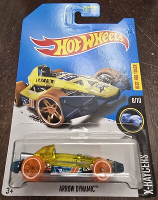 Hot Wheels 2017 Treasure Hunt Arrow Dynamic Yellow HW X-Raycers #8/10 NEW