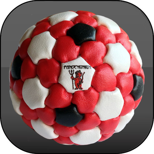 OVERSIZED FOOTBAG BUBBA 152 PANELS, NET GAME, HACKY SACK, AKI