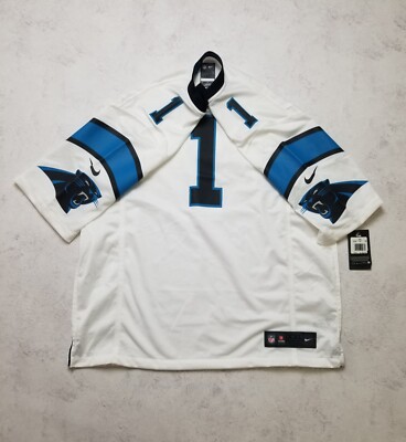 NEW Cam Newton #1 Carolina Panthers Jersey Nike NFL On Field Men