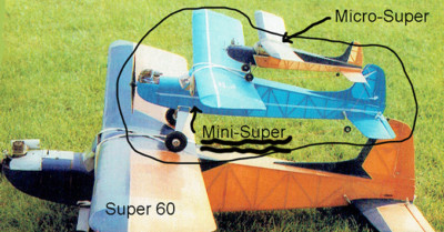 KeilKraft Model Airplane Plans (RC): Mini-Super 45'' Span for 1.3-2.5cc Engines 