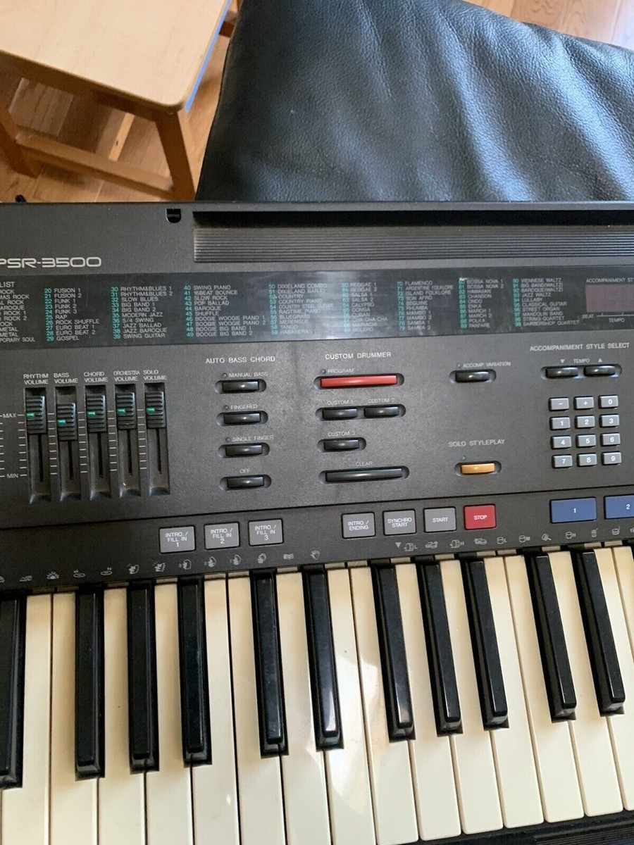 YAMAHA PSR-3500 Synthesizer キーボード Yamaha PSR-3500 61-Key Mid-Level Arranger Keyboard w/ some