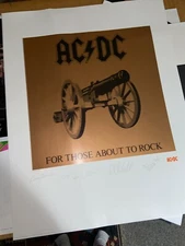 ACDC Official For Those About To Rock Album Art Print COA 