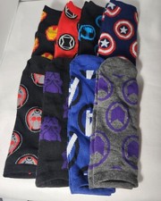 Marvel Avengers Men's 8 Days of Socks Crew and Ankle Character Designs