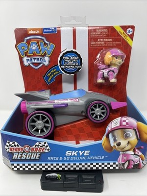 Nickelodeon Paw Patrol Skye Race & Go Deluxe Vehicle- Ready, Race, Rescue
