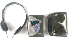 Sony Walkman WM-FX241 AM/FM Cassette Player w/ Headphones Case READ F1203