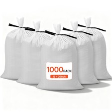 VEVOR Empty Sandbags 1000 Pack 16x26 in Heavy Duty Sand Bags 50lb Capacity