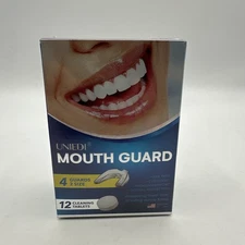 UNIEDI Mouth Guard for Grinding Teeth at Night, Sleep Guard 4 Pack NEW SEALED