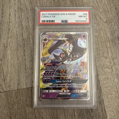 pokemon card value lunala gx Lunala GX 66/149 SM Base Set Holo for sale online