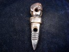 Old Nephrite Jade Stone Carved HongShan Culture Spike w/ Piggy Dragon #05222508 — photo 6