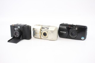 Compact Point & Shoot Film Cameras Inc Olympus Mju Zoom & Nikon Working x 3