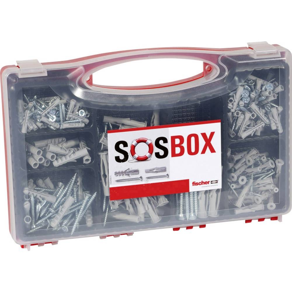 Fischer 533629 Boîte de Chevilles Universelles et Vis pour Béton et Placo