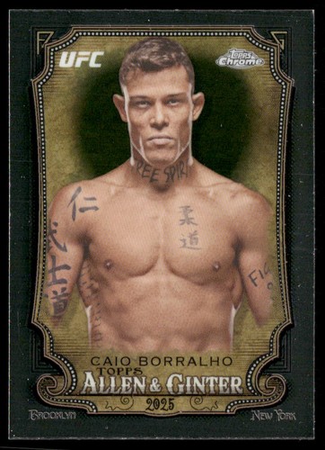 Caio Borralho #AAG-30 2025 Topps Chrome UFC Allen & Ginter card