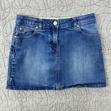 Mini Boden Denim Skirt Blue Heart Pockets / Girls 11-12Y