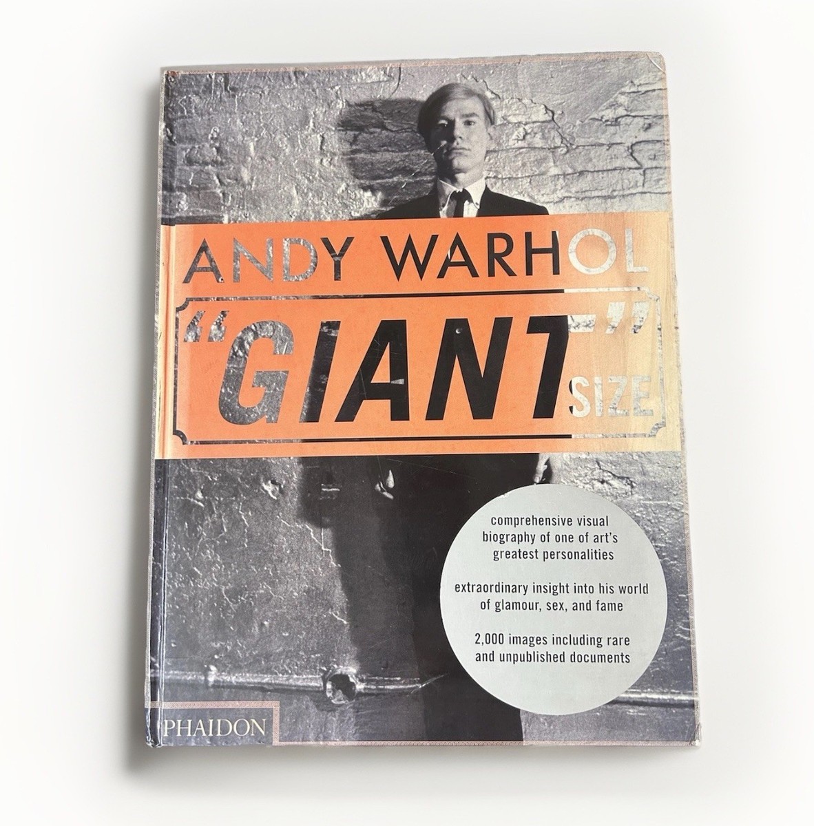 Andy Warhol Giant Size Phaidon Editors 2008 Hardcover Coffee Table
