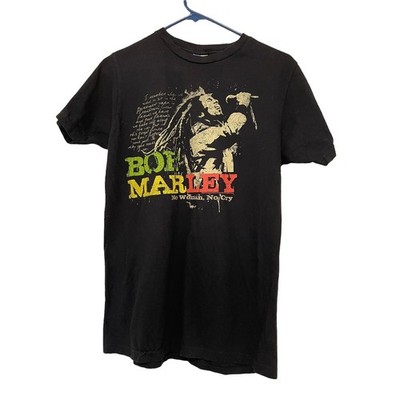 Bob Marley Graphic Tee Mens S Black Good No Woman No Cry Reggae Music T-Shirt