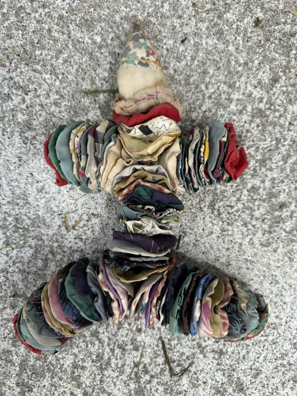 Vintage Penny Quilt Clown Doll