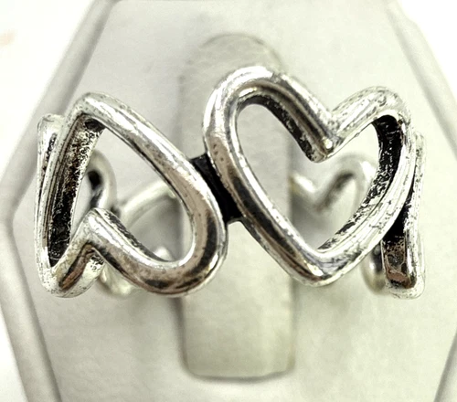 STUNNING .925 Vintage Sterling Silver Estate Ring Size 6.5 (CUFF)