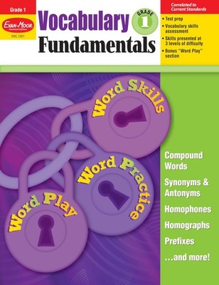 Evan-Moor Vocabulary Fundamentals, Grade 1 Homeschool and Classroom Resource...