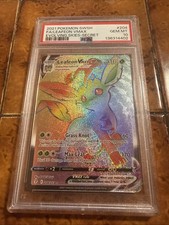 PSA 10  TCG Leafeon VMAX Rainbow Secret Rare Holo Card Evolving Skies 204/203 on eBay
