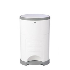 Diaper Dekor EKO Classic Diaper Pail White Recycled Hands-Free