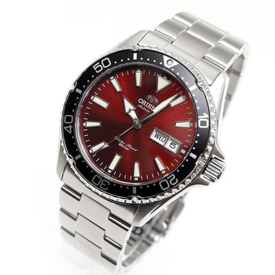 Unused ORIENT SPORTS Diver Style RN-AA0003R Red Men's Watch in Box