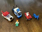 LEGO vintage assorted vehicles.  Shell tow truck, Transport, Jeep. Motorcycle