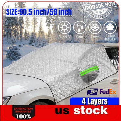 #ad Car Thick Windshield Cover Protector Winter Snow Ice Rain Frost Guard Sun Shade $15.00