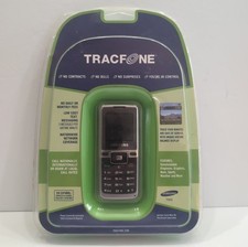 Vintage Samsung SGH-T101G Cell Phone Working Tracfone 2000s Silver/Black/Grey