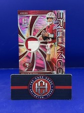 2024 Spectra Brock Purdy Pink Neon Brilliance Patch /15 San Francisco 49ers