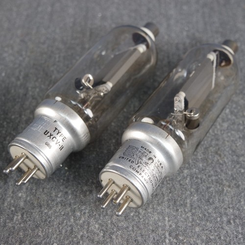 (TWO) Pair UXCV-11 Power Amplifier Tubes Good Filaments No Heat Discoloration