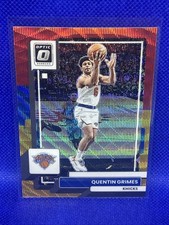 Quentin Grimes 2022-23 Panini Donruss Optic Red Gold Wave SP /99 #2 Knicks