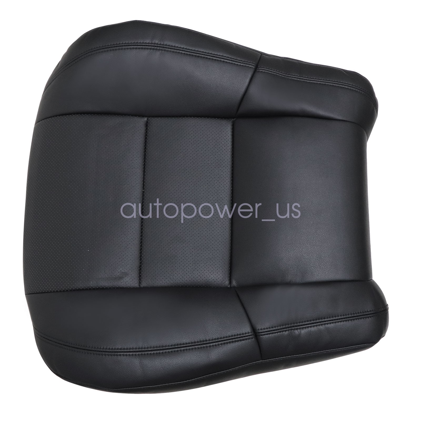 For Dodge Durango 2011-2018 Both Side Top Perforated Leather Seat Cover Black