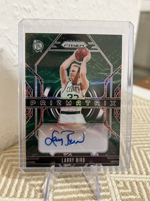 Larry Bird 2024-25 Panini Prizm Prizmatrix Snakeskin Auto 06/15 Celtics #PMX-LRB