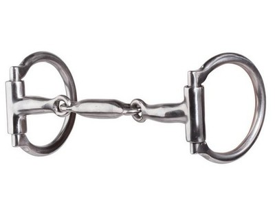 Professionals Choice Bit D-Ring Snaffle 5 1/4'' Mouth Silver PCB-98A