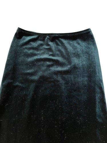 Falda midi de terciopelo American Apparel talla pequeña azul Nilo - Imagen 2 de 8