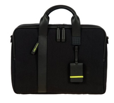 Bric's Moleskine Waterproof Black Laptop Tablet Business Briefcase Bag Bonus VTG